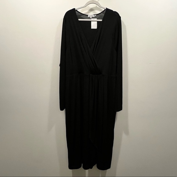 NWT GOOD AMERICAN Shimmer Wrap Dress - Picture 7 of 11